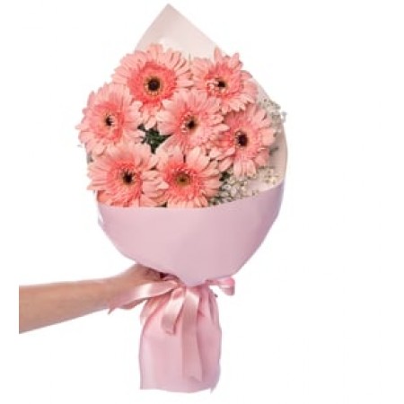Pembe Gerberalar Buketi